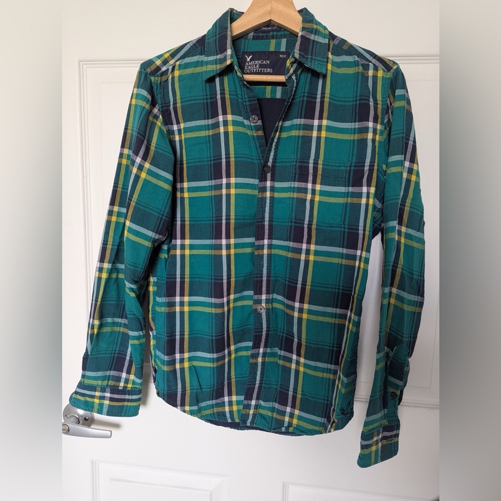Vintage Plaid Button Down Shirt